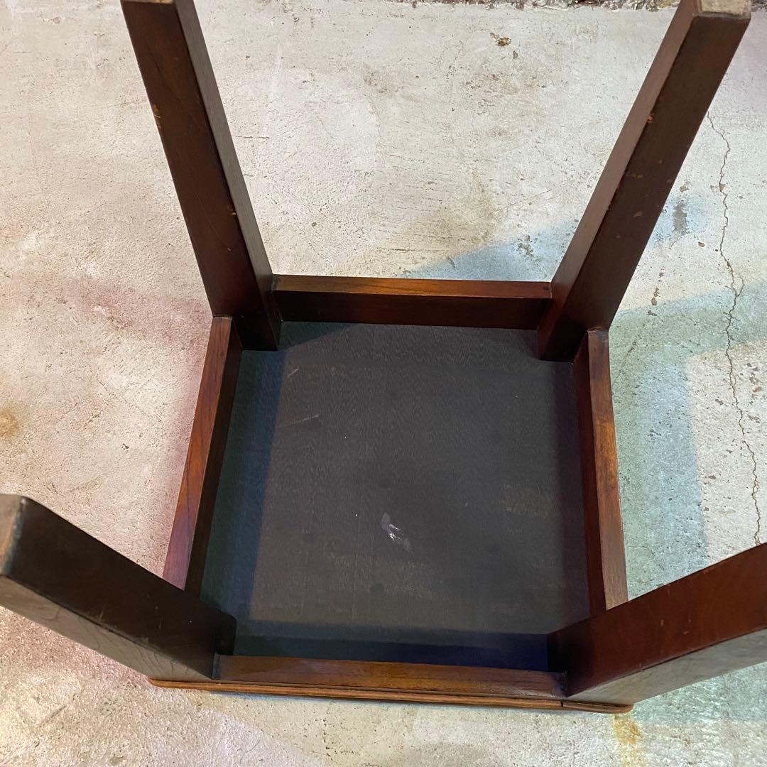 アンティーク　オールド　ヴィンテージ　本革　レザー　スツール　オットマン