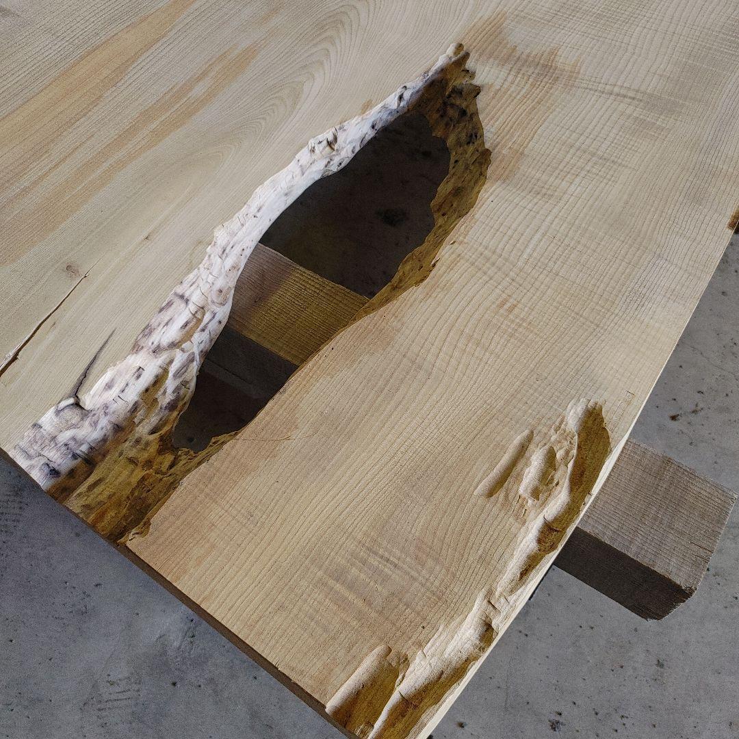 送料込み　一枚板　クリ　栗　無垢材　天板　テーブル　カウンター DIY　番号57