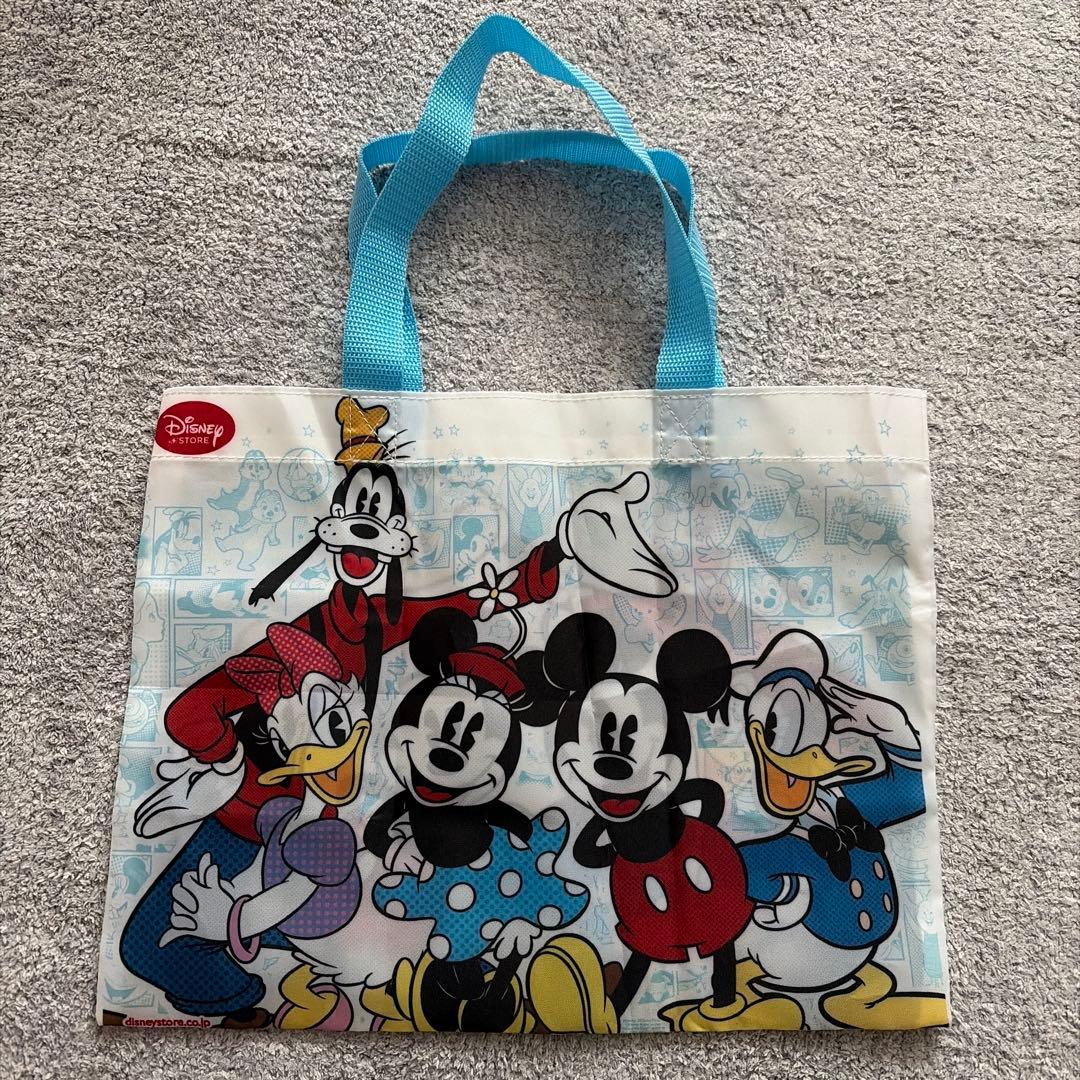 ディズニー シークレットミニトート 横長タイプ 水色 ディズニーストア