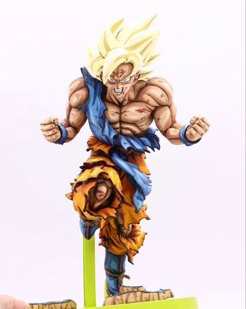 ジャンプ50周年　リペイント　孫悟空　ドラゴンボール　フィギュア　ジオラマ台座