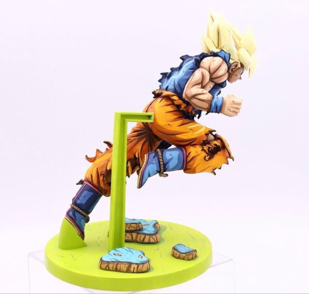 ジャンプ50周年　リペイント　孫悟空　ドラゴンボール　フィギュア　ジオラマ台座