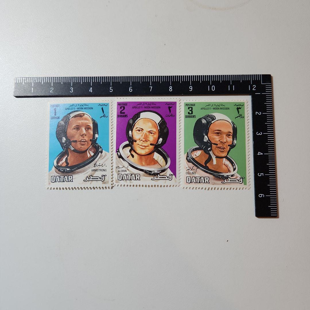 アポロ11号、月面着陸海外記念切手 3点 - メルカリ