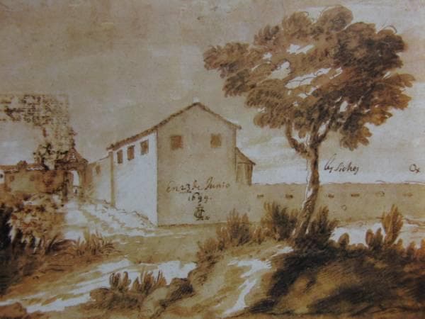 J・A・コンチリョス・ファルコ、風景、新品額装付、画集画、状態良好