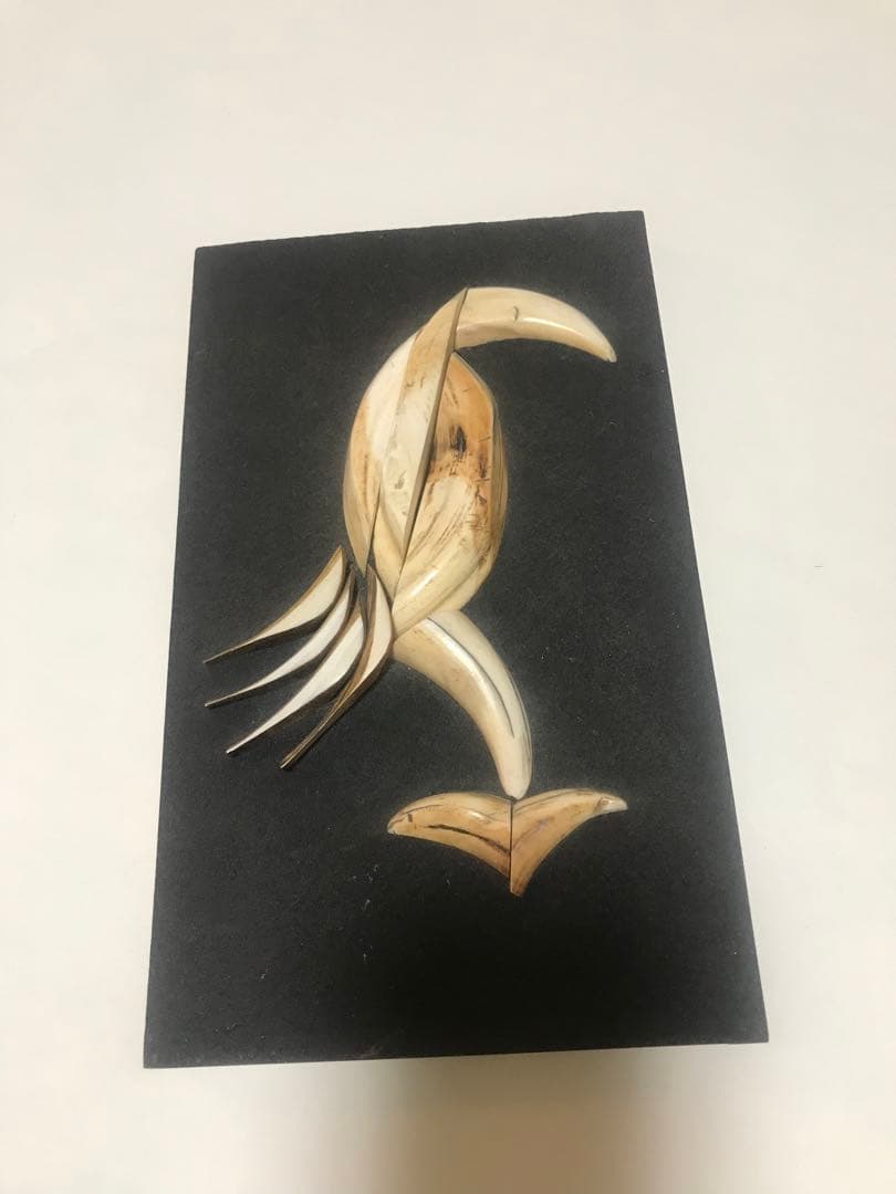 壁掛け　壁飾り　アート　一対の鳥　アフリカ産