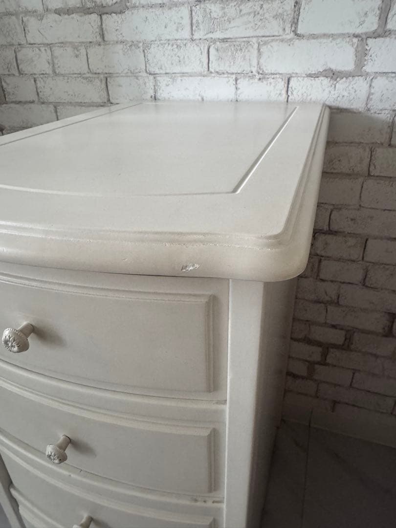 アップタウンスタイル　リリーホワイトファイルキャビネット　木製チェスト 送料込