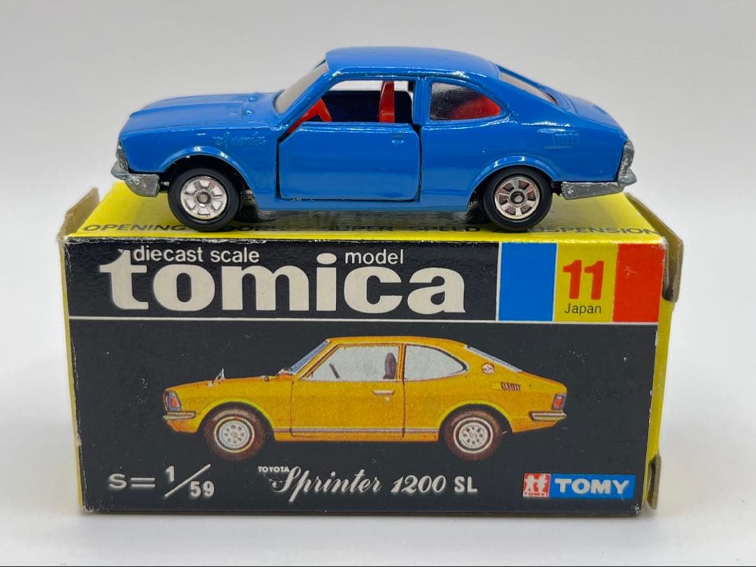 トミカ 日本製 黒箱 11 トヨタ スプリンター 1200 SL