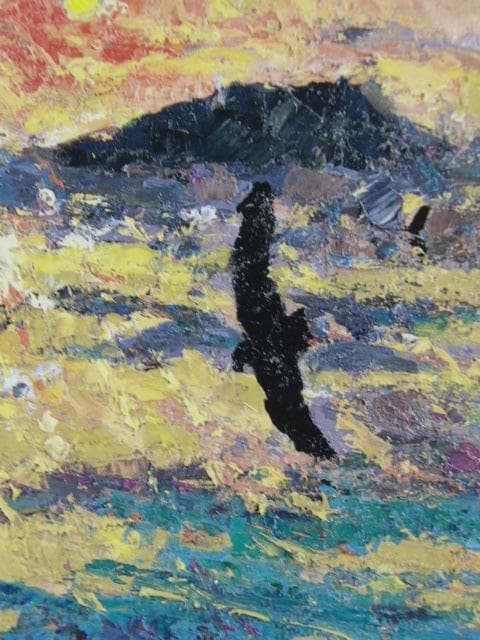 千本裕三、【大和国原】、希少な額装用画集より、新品額装付、状態良好