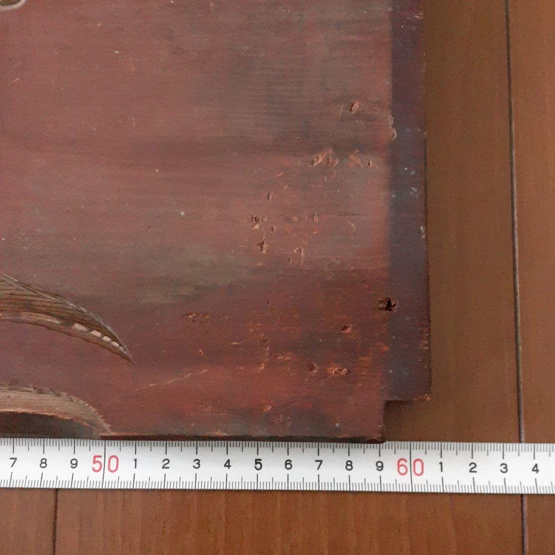 アンティーク　木製　彫り物　飾り　細工　棚受け　昭和レトロ　町家　雑貨