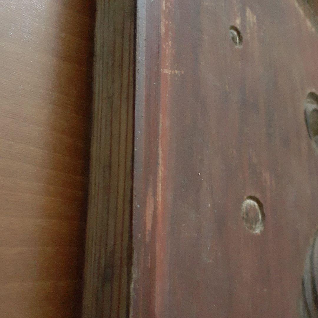 アンティーク　木製　彫り物　飾り　細工　棚受け　昭和レトロ　町家　雑貨