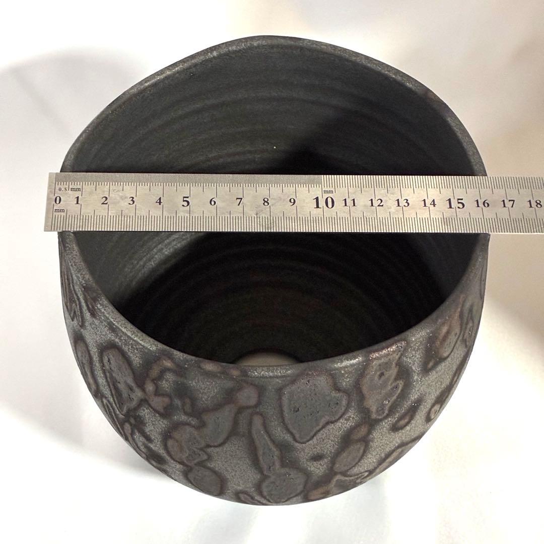 細川政己　作家鉢 新品未使用　大鉢Hosokawa Masami　potter