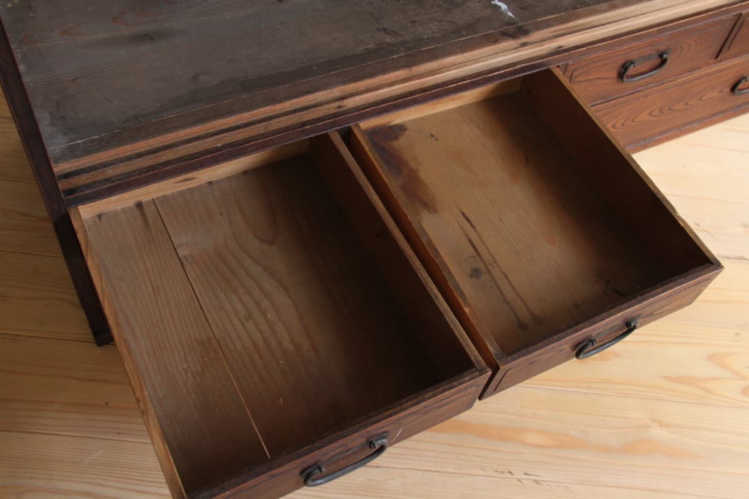 収納棚　食器棚　本棚　木製　古道具　古家具　ビンテージ　アンティーク　レトロ