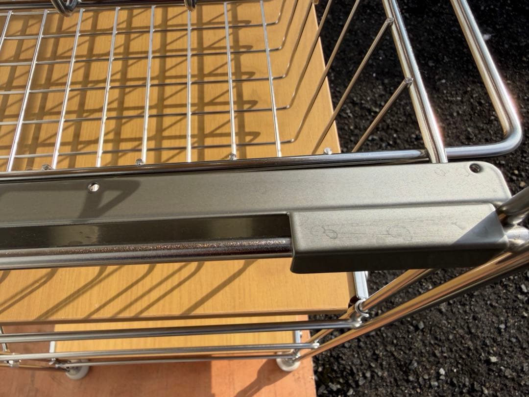 【美品】無印 ステンレスユニットシェルフ オーク材棚セット 小