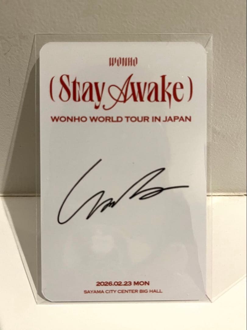 Wonho ウォノ トレカ STAY AWAKE ワールドツアー JAPAN - メルカリ