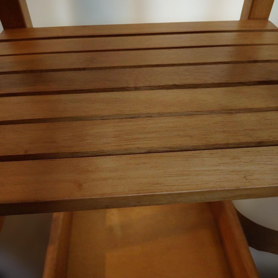 木製・折り畳み式・キッチンワゴン