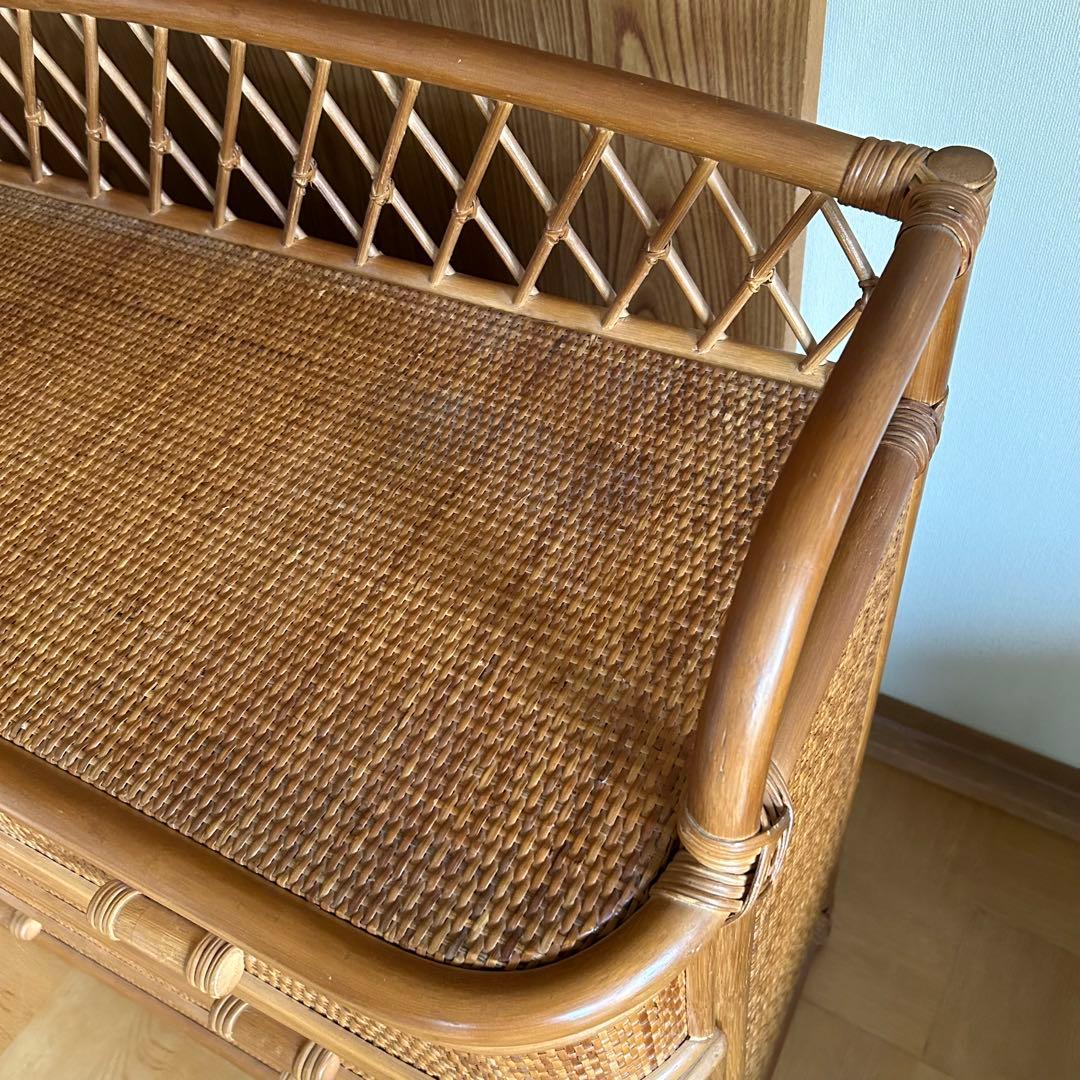 ラタン　籐　キャビネット　箪笥