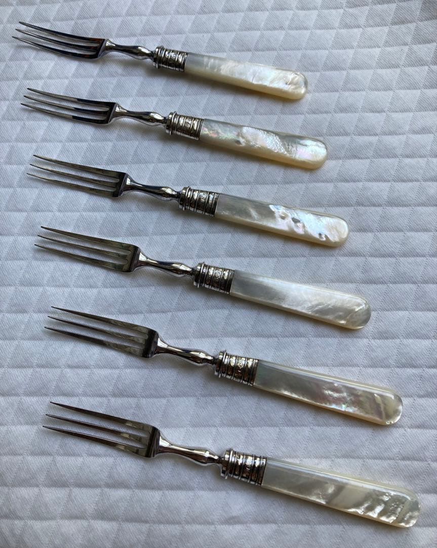 白蝶貝　ナイフ・フォークセット（各1本　2本入）