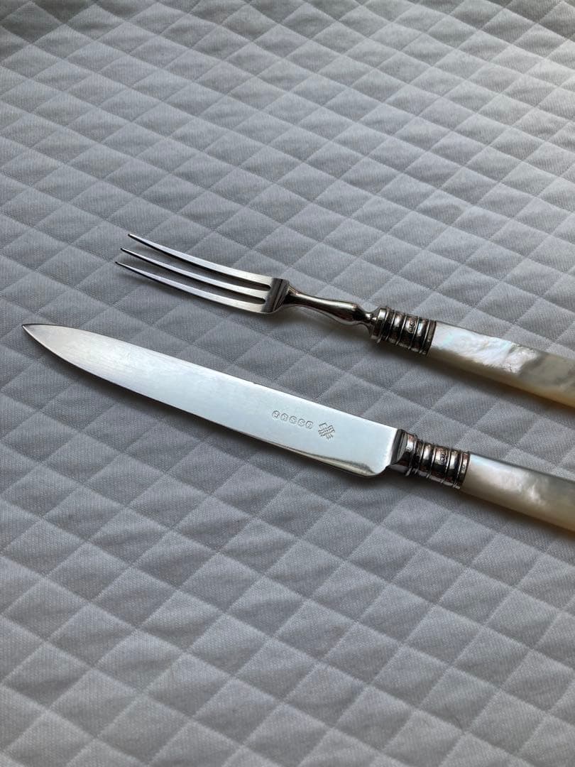 白蝶貝　ナイフ・フォークセット（各1本　2本入）