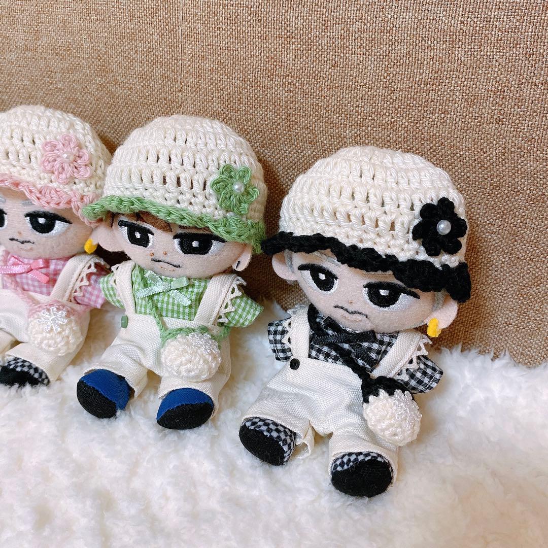 いちご/すのチル服4点セット×4[チェック]黒2・緑・ピンク