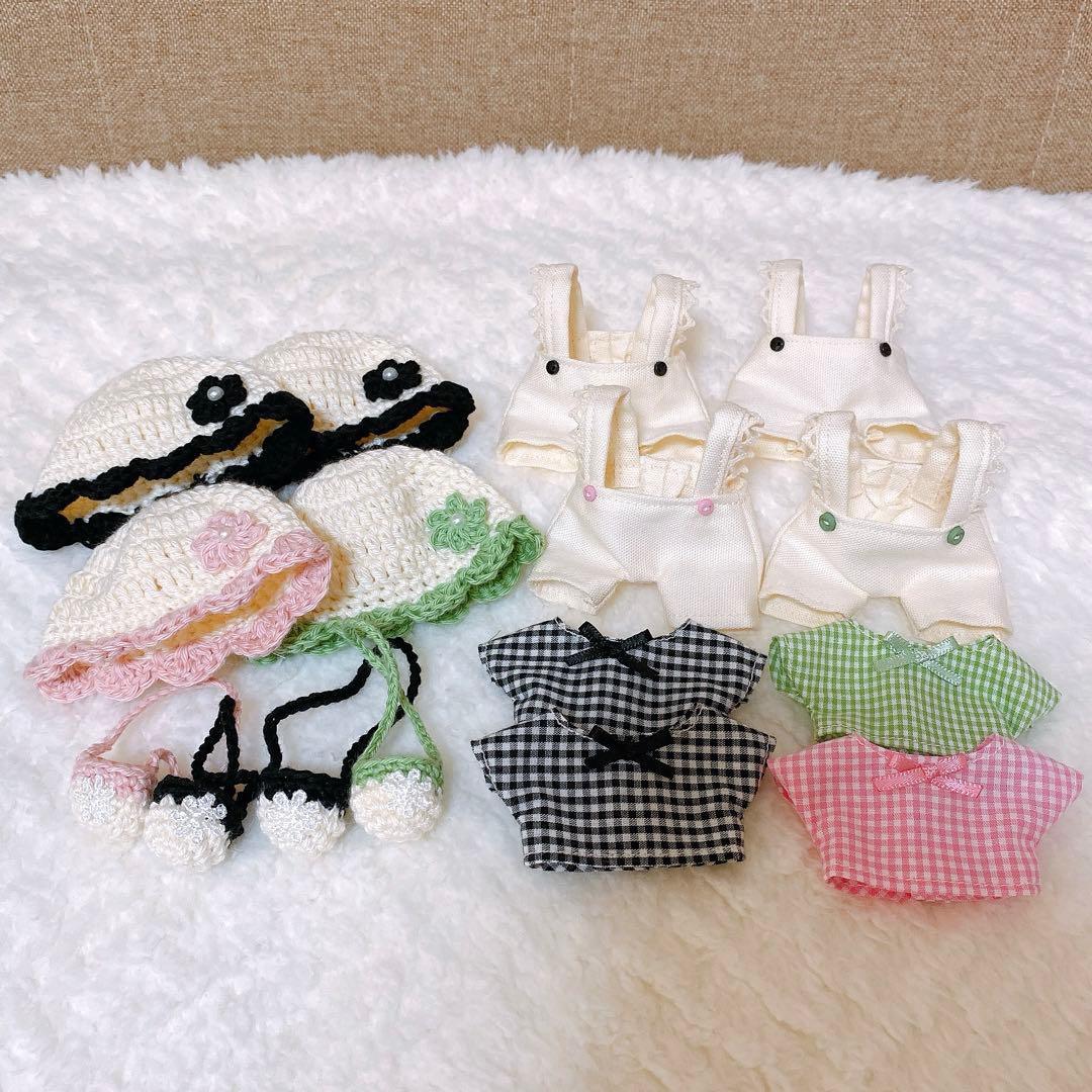 いちご/すのチル服4点セット×4[チェック]黒2・緑・ピンク