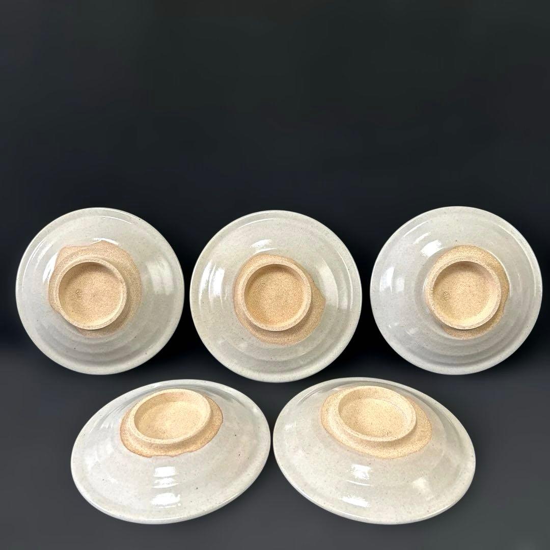 膳所焼 ぜぜやき 淡海ぜぜ 陽炎園造 染付 銘々皿 5