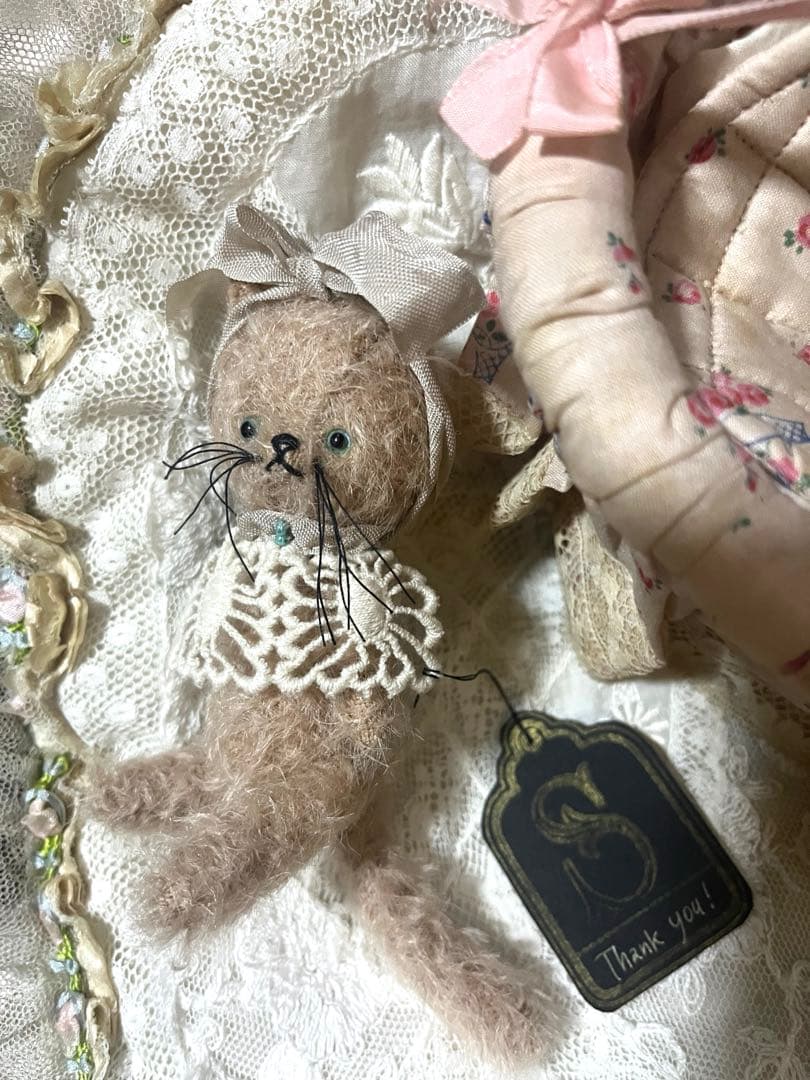 最終出品 人気作家様 ぬいぐるみ ピンク 猫 ネコ 人形 ドール