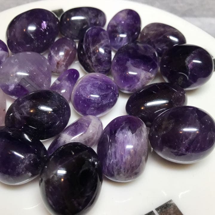 200g★特選NEW★愛の守護石♡【アメジスト『紫水晶』タンブル】❤️