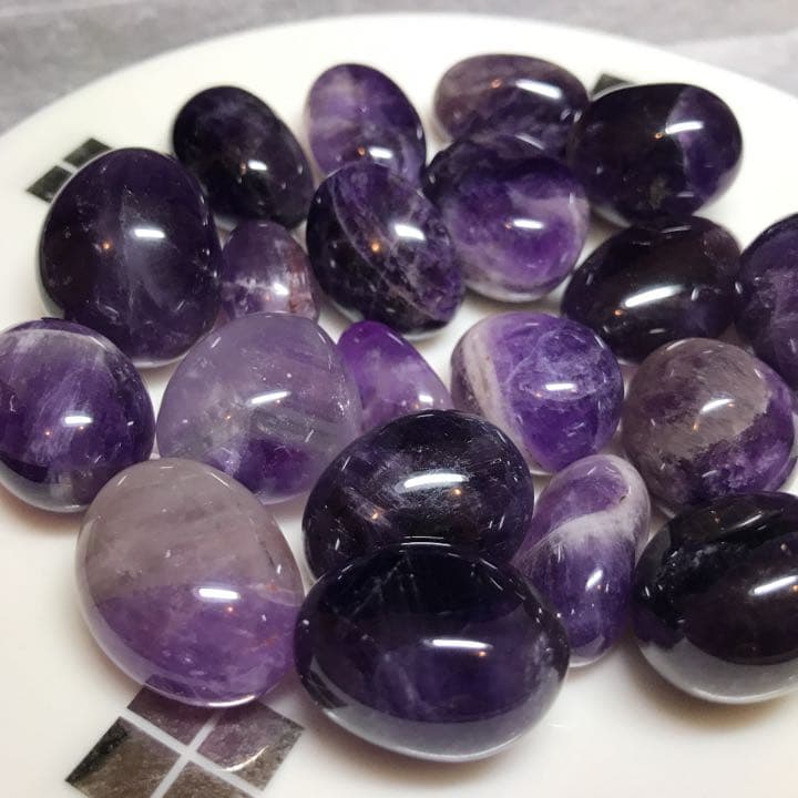 200g★特選NEW★愛の守護石♡【アメジスト『紫水晶』タンブル】❤️