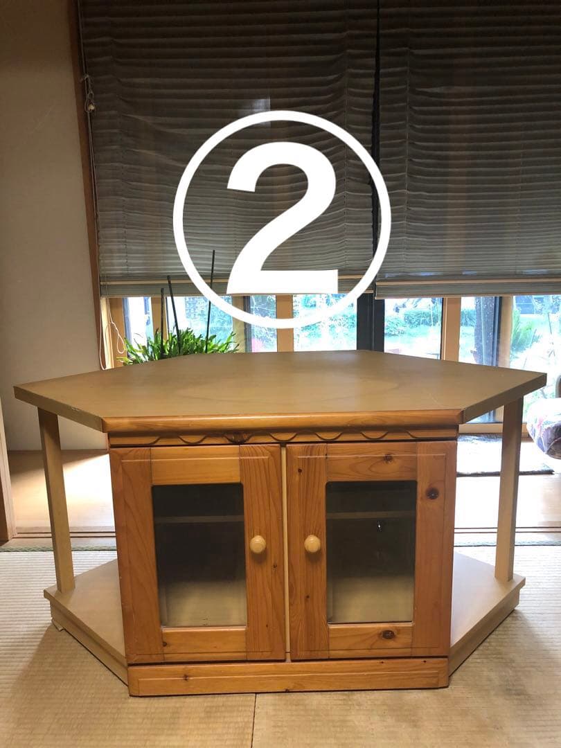 大型　テレビボード　テレビ台　コーナーボード　セット　引き取り限定