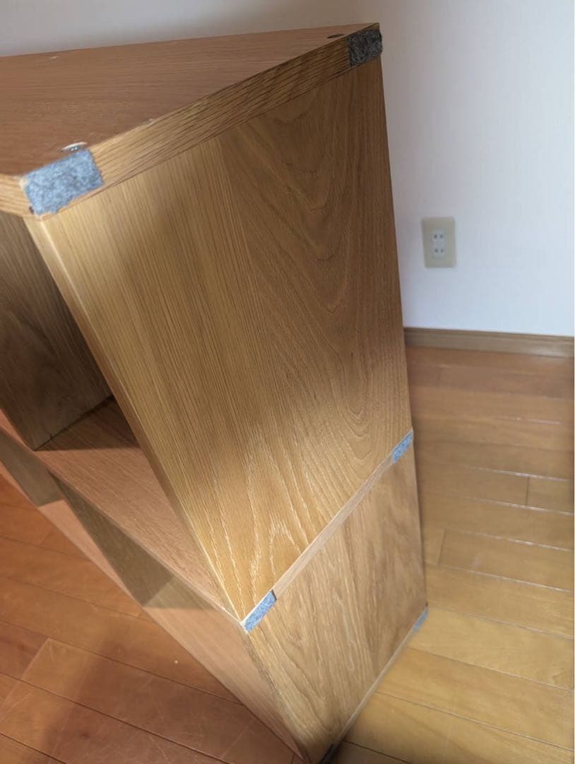 ■送料込■無印良品 スタッキングシェルフオーク材 木製棚家具 棚 ボックス