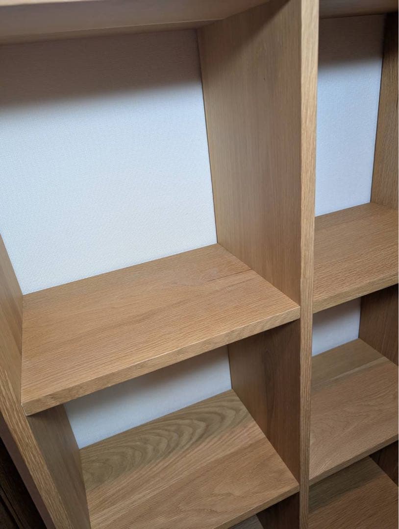 ■送料込■無印良品 スタッキングシェルフオーク材 木製棚家具 棚 ボックス