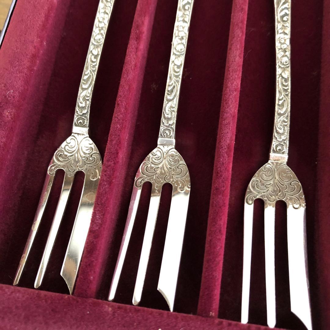 クリストフウィドマン　シルバー925 フォーク6客セット　中世の音楽家　純銀