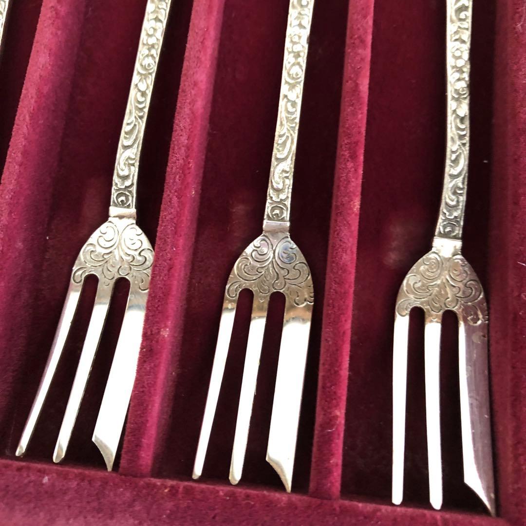 クリストフウィドマン　シルバー925 フォーク6客セット　中世の音楽家　純銀