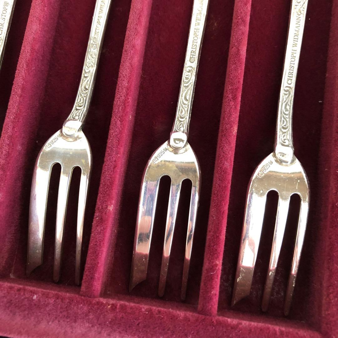 クリストフウィドマン　シルバー925 フォーク6客セット　中世の音楽家　純銀