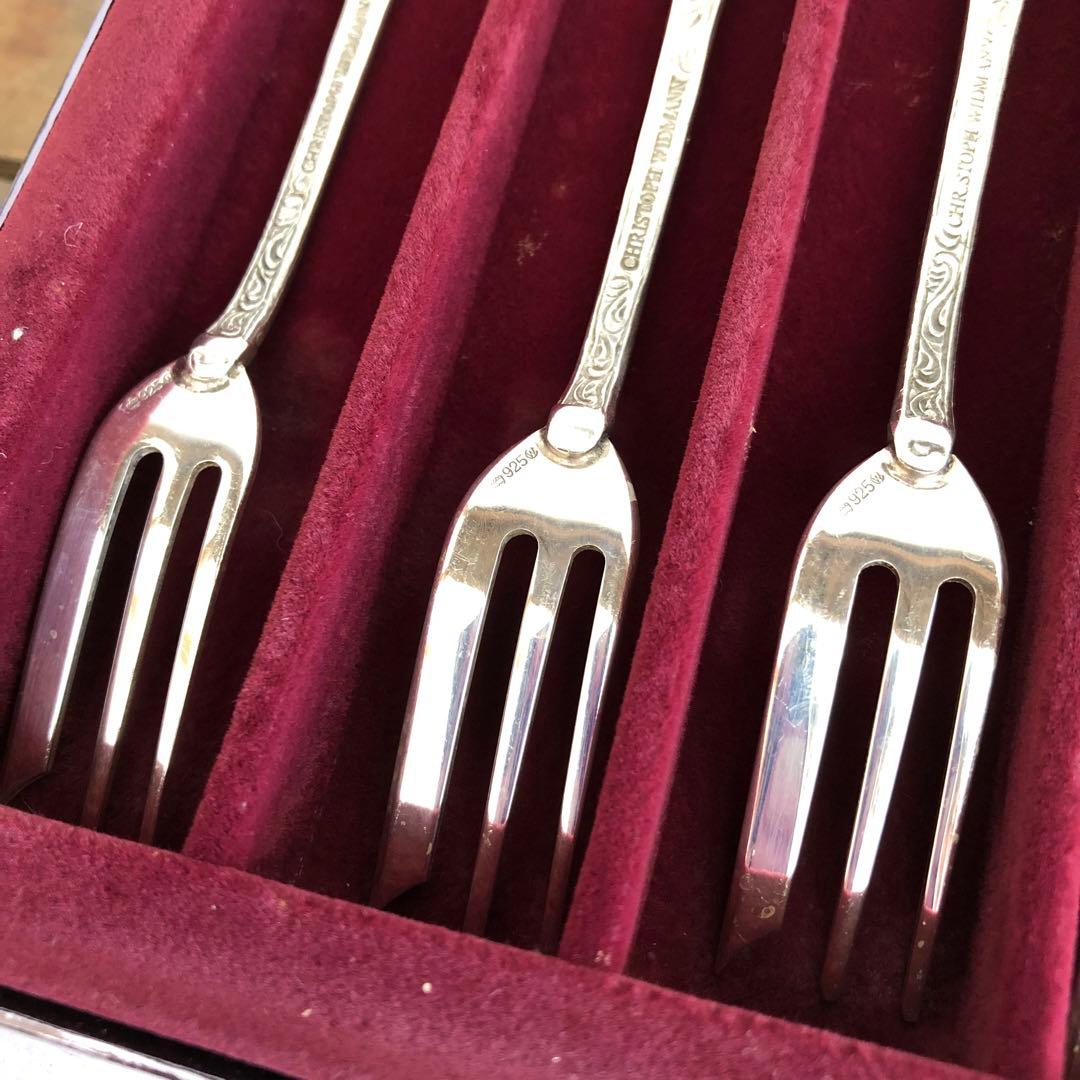 クリストフウィドマン　シルバー925 フォーク6客セット　中世の音楽家　純銀