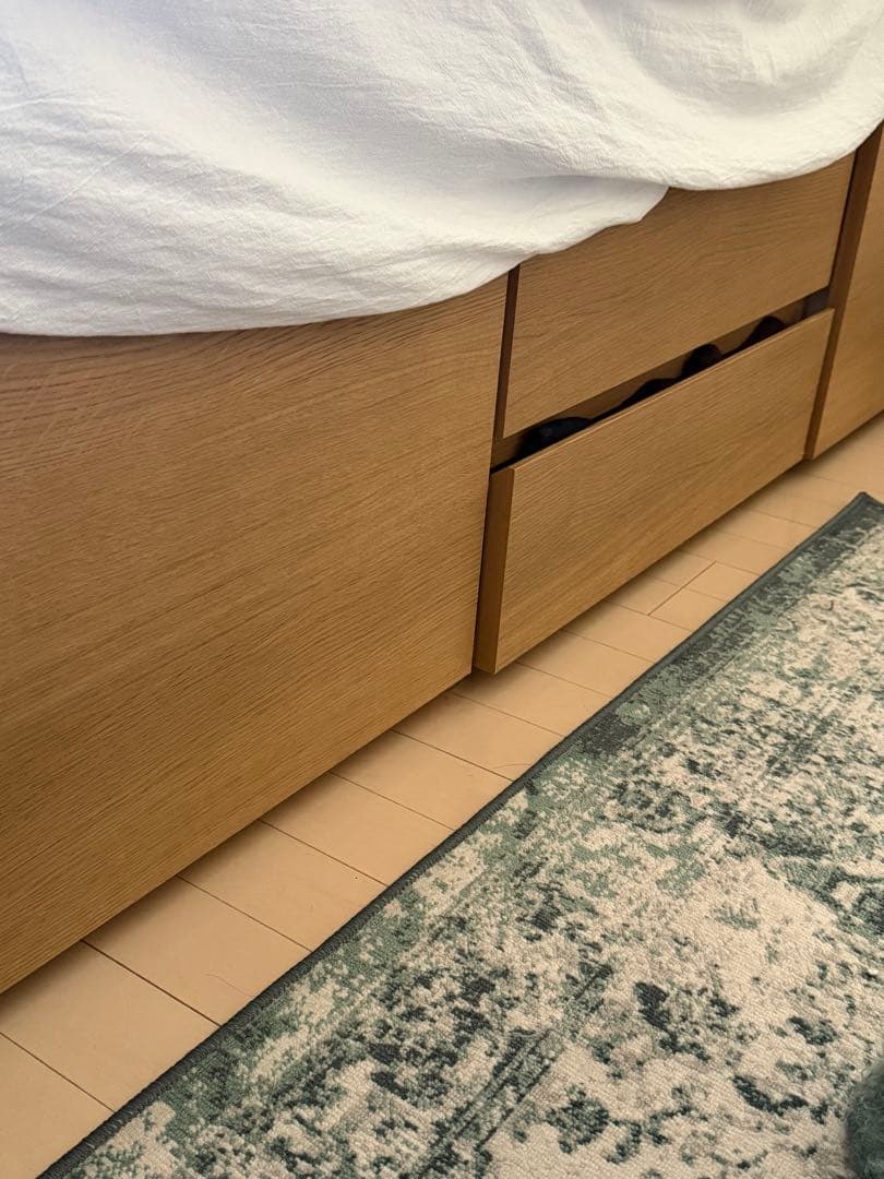 最終値下げNITORI シングルフレーム引き出し付き 【大阪市直接引き取り限定】