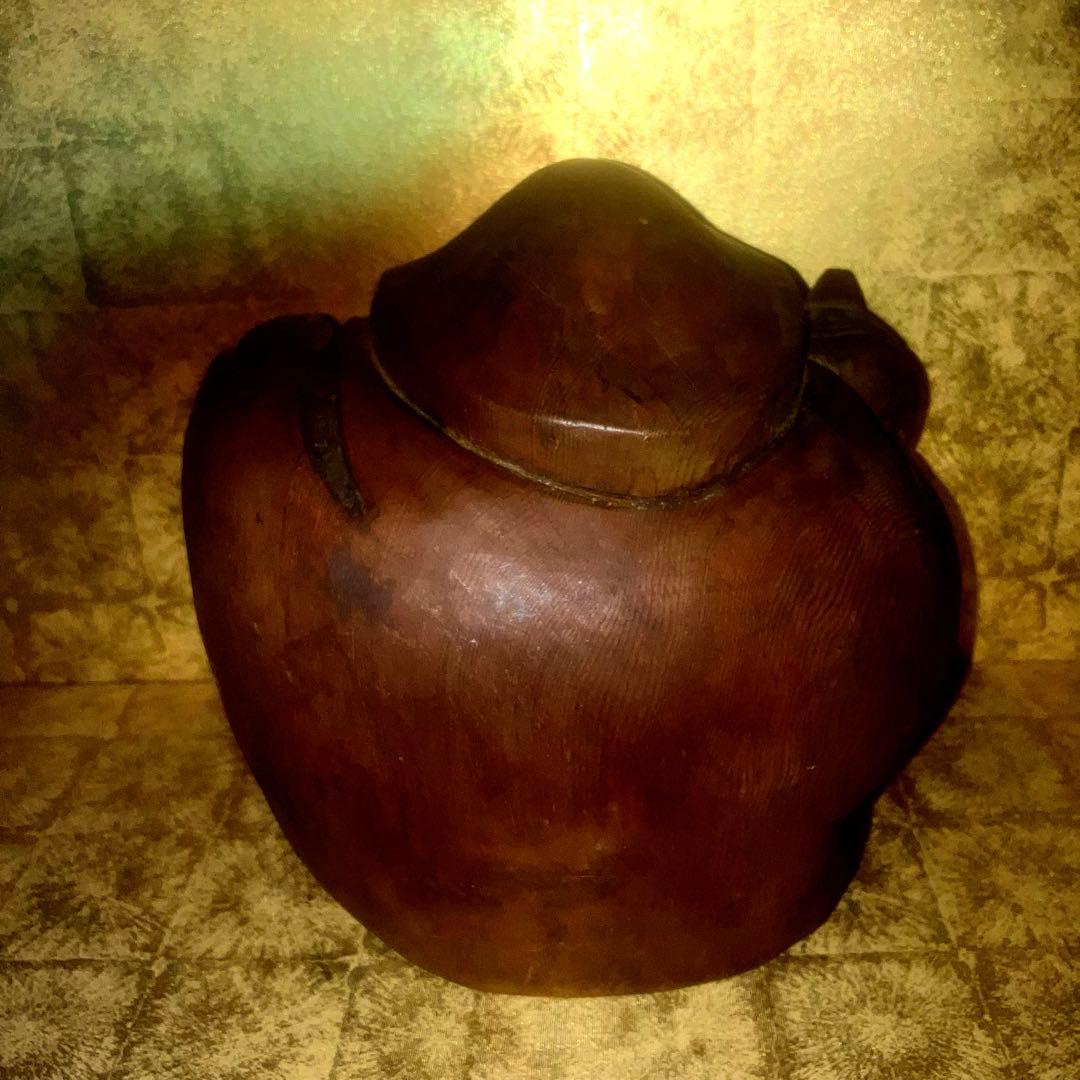 特級呪物】福の神様 大黒天様の宿る木彫りオブジェ 縁起物 開運 幸運