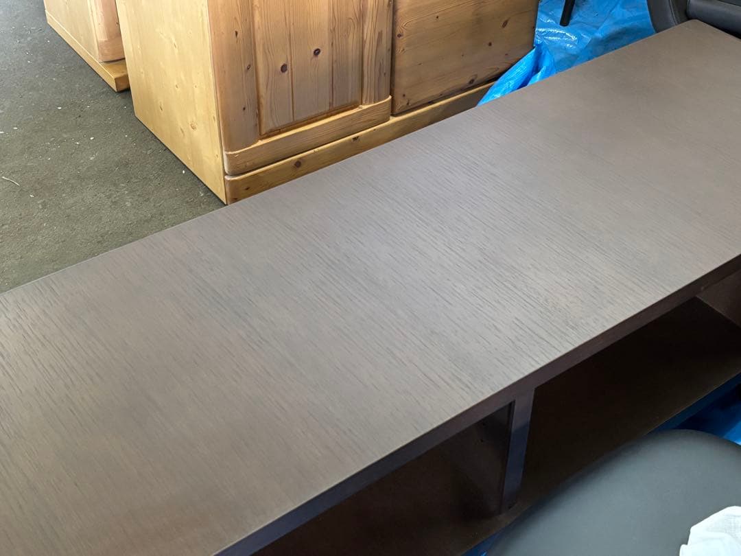 手渡し可 美品 カンディハウス テレビボード エクリプス ガラス棚付 ブラウン