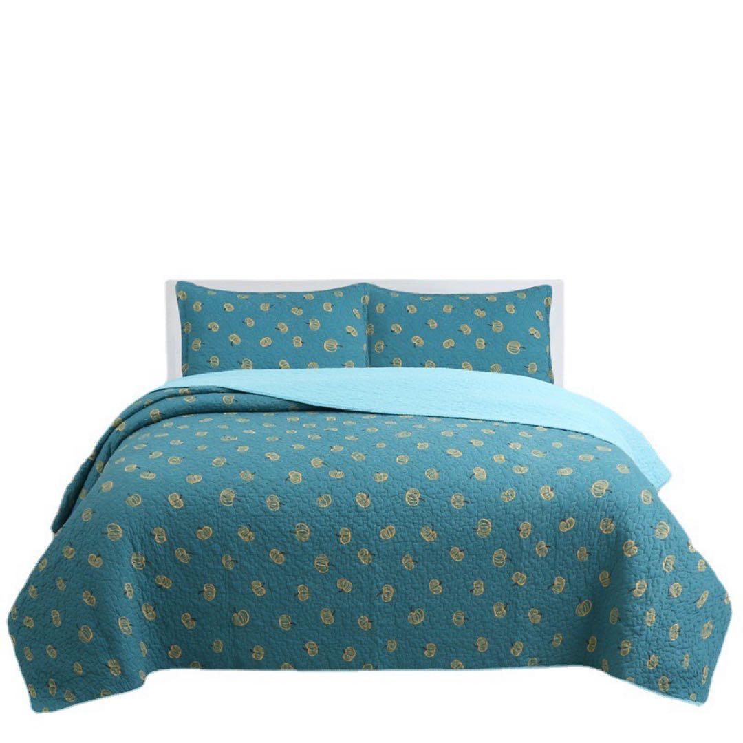 キルトベッドカバー3点セット綿マルチカバー キルティング 224