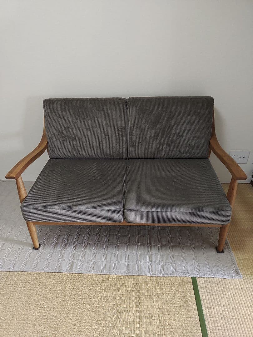 【美品】クラッシュゲート アルネ　2人掛けソファ　crash gate 家具　木
