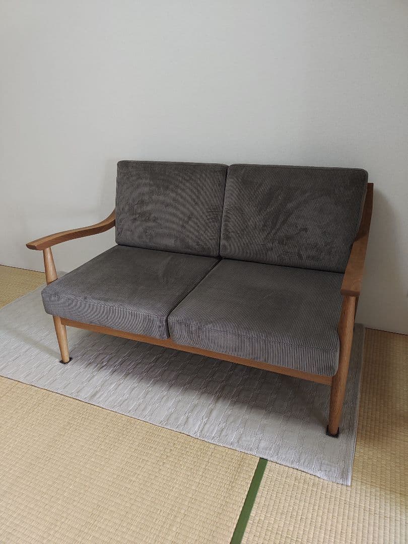 【美品】クラッシュゲート アルネ　2人掛けソファ　crash gate 家具　木