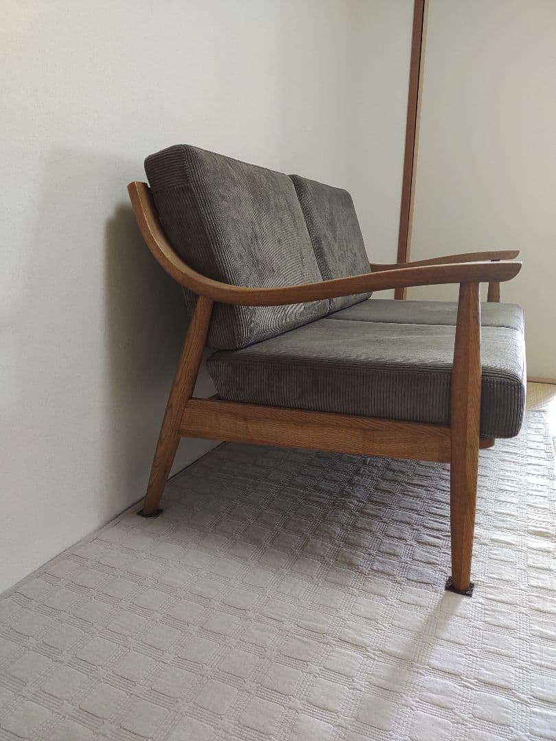 【美品】クラッシュゲート アルネ　2人掛けソファ　crash gate 家具　木