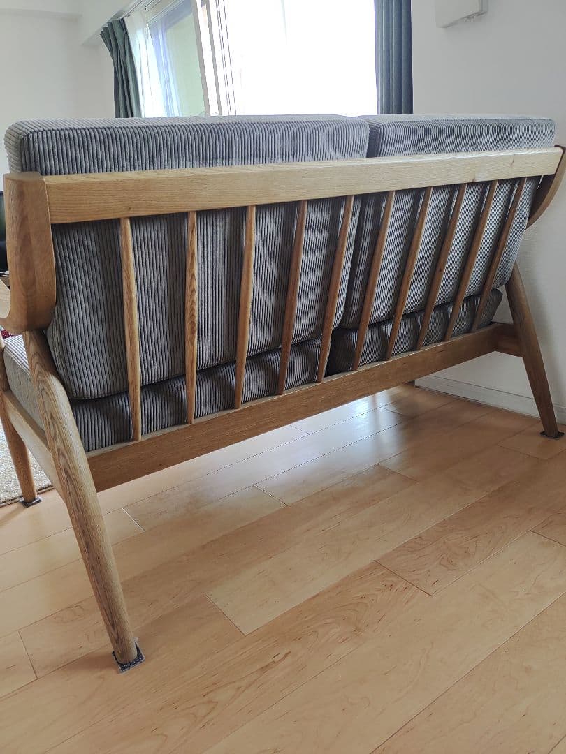 【美品】クラッシュゲート アルネ　2人掛けソファ　crash gate 家具　木