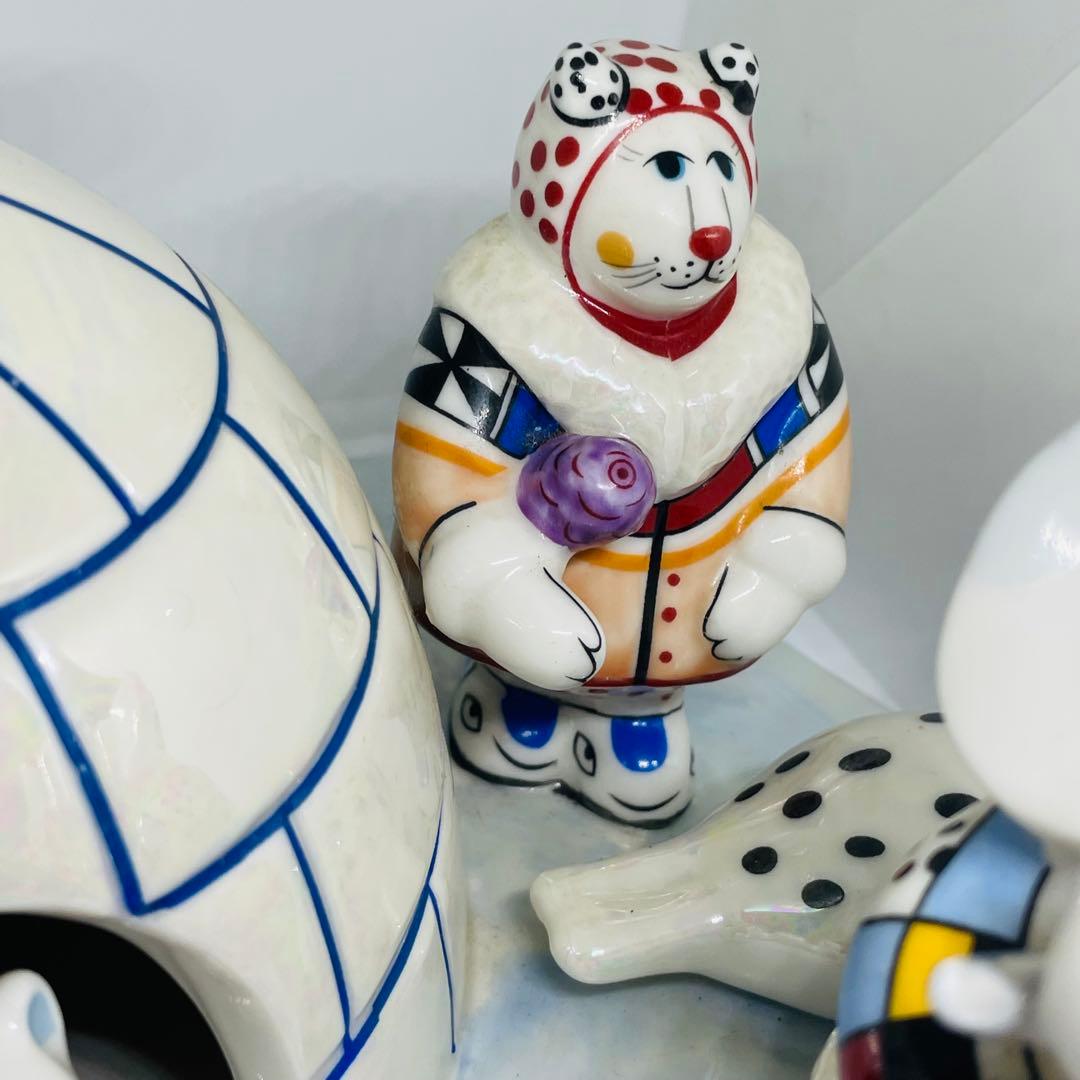 廃盤品　ビレロイ&ボッホ　グリーンランドイグルー 北極　動物　フィギュリン