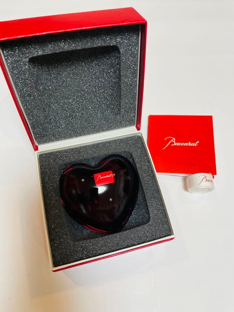 Baccarat ハート型クリスタル置物