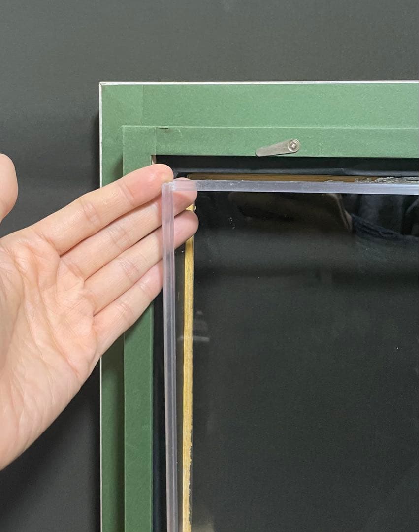 油彩額縁 P15 オーダー額縁 シルバー装飾 アンティーク調 木製