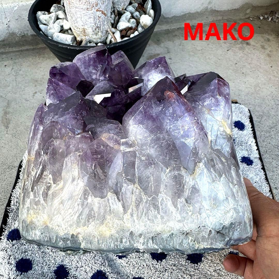 M1749☆アメジストクラスター12.4Kg☆天然石　原石☆N50602