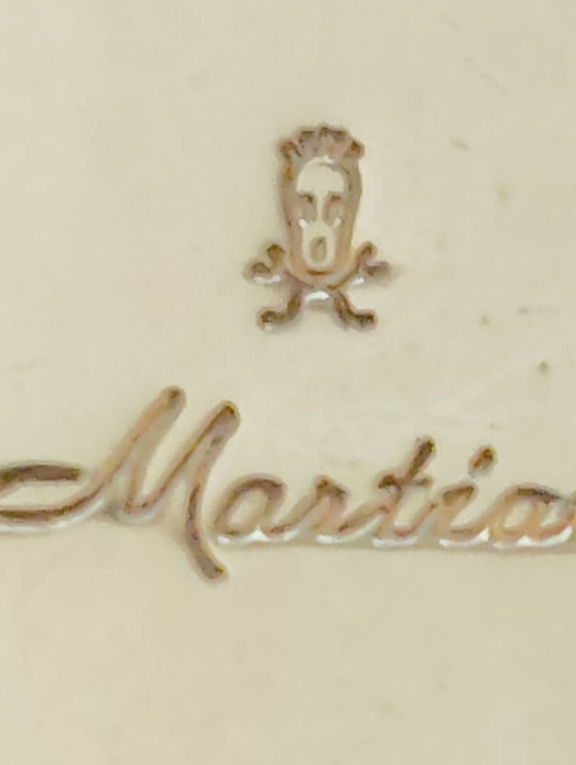 花柄持ち手のスプーンセット 7点　銀製品　箱付き　Martian マーシャン