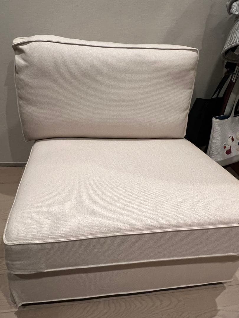 KIVIK シーヴィク 1人掛けソファベッド, トレースンド ライトベージュ