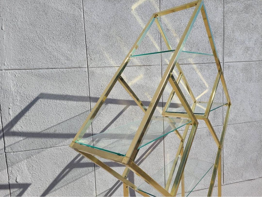 Hollywood regency ミッドセンチュリー　シェルフ　ビンテージ