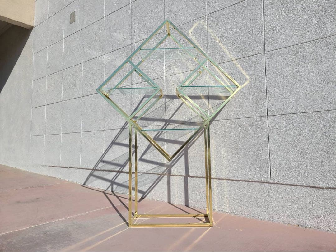 Hollywood regency ミッドセンチュリー　シェルフ　ビンテージ